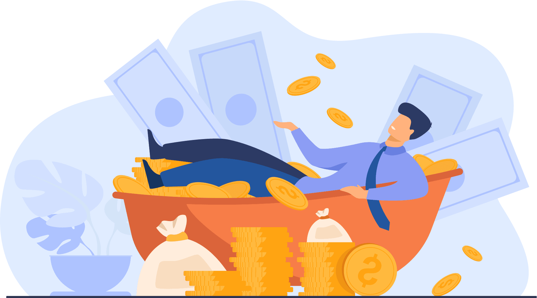 Financial freedom illustration