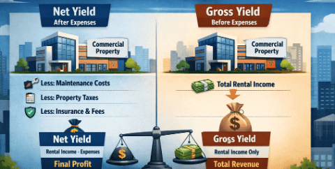 Commercial Property Investing: Net Yield vs. Gross Yield Explained